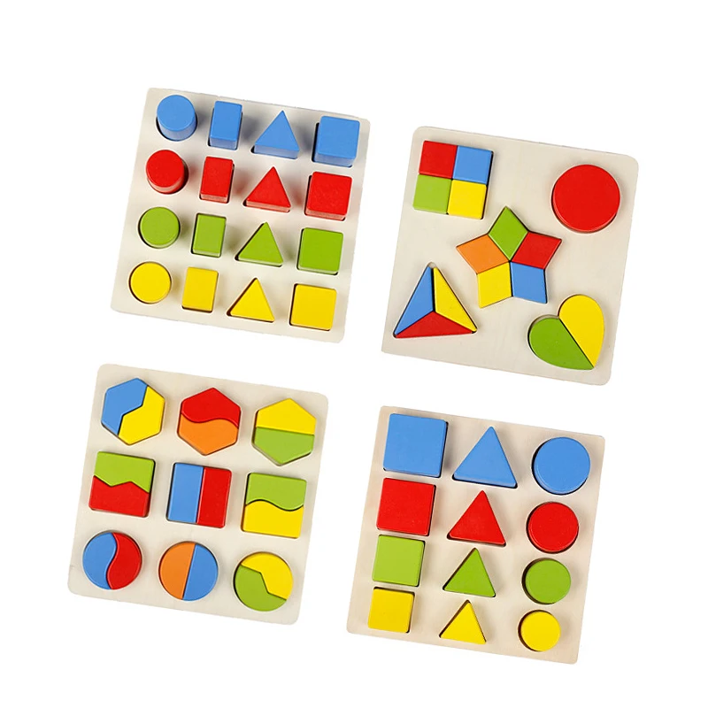 

Wooden toys juegos juegos didacticos Montessori brinquedos educativos educational toys geometric puzzle baby 0 6 months1-3 old