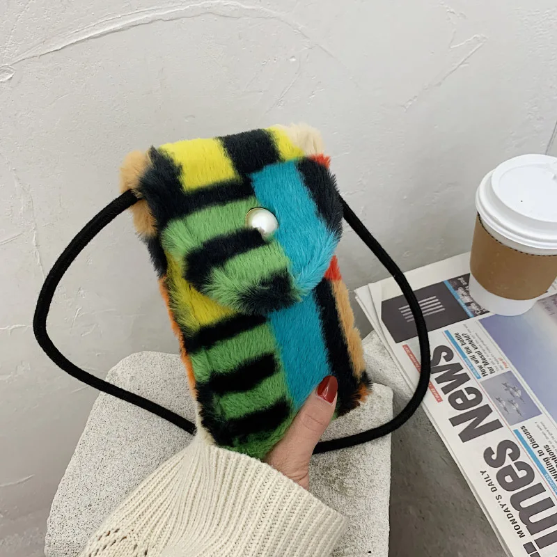 

Fashion mini fur purse handbags for women bag designer purses and handbags women, 3 colors