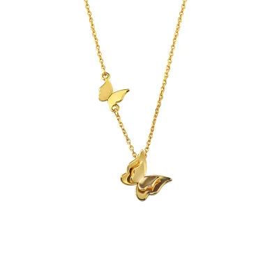 

Trendy Design Personalized Necklaces Sterling Silver Butterfly Necklace For Women Necklace Jewelry, Gold,silver