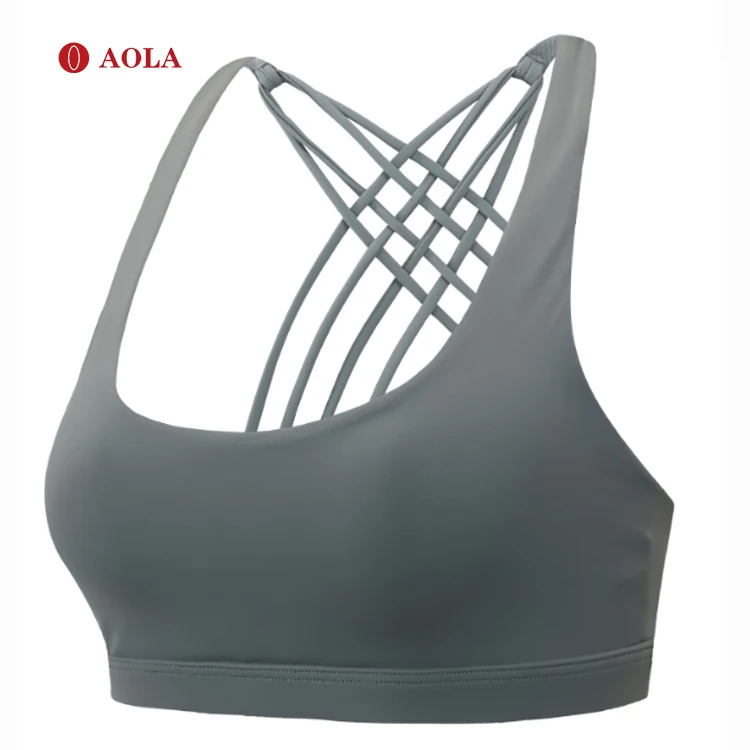 

AOLA Custom Fitness Cross Back Compression High Impact Woman Sport Active Yoga Bra, Pictures shows