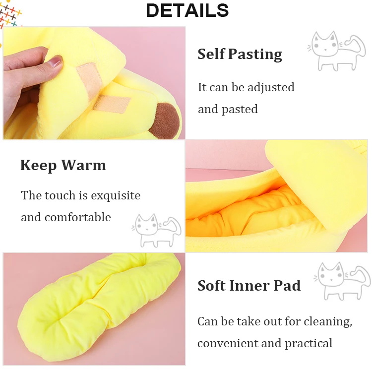 Banana Small Cat Dog House Cave Nest Bed Dog Pet Cat Bed