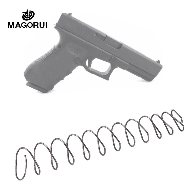 

MAGORUI Steel Magazines Base Pad Spring Mag Extension Spring for Glock G17/19/22/23/34/35 M&P 5/6, Black