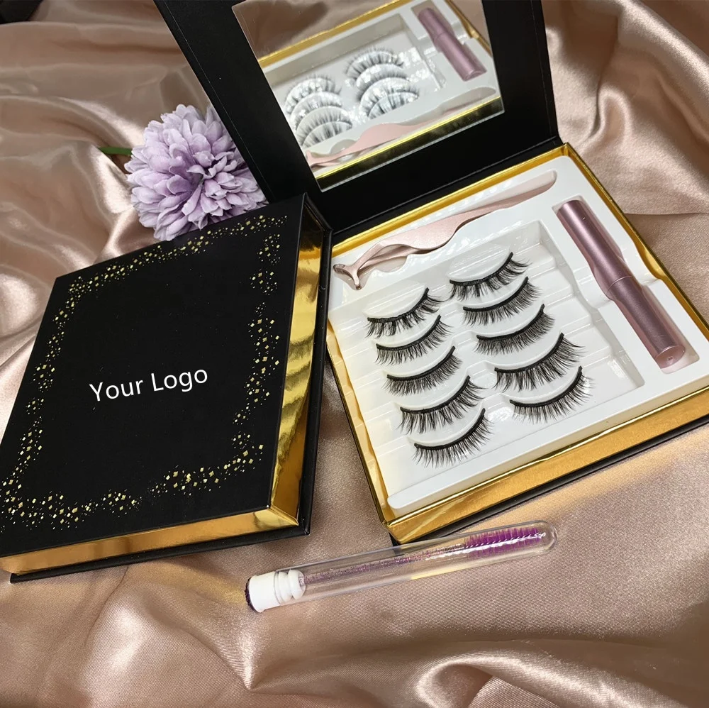 

Handmade 3d false magnetic eyelashes box