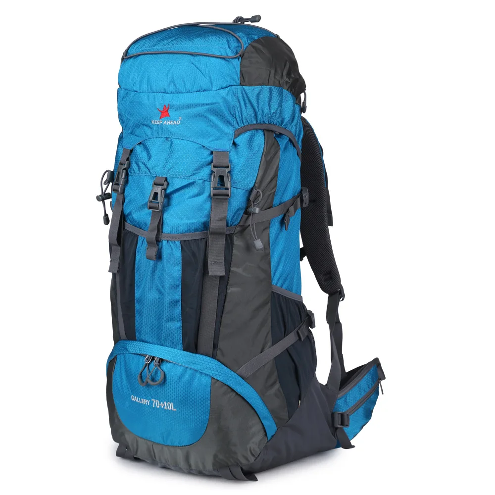 

2021 New outdoor 80L large capacity camping backpack with rain cover load reduction climbing backpacks backpacks, Pictures
