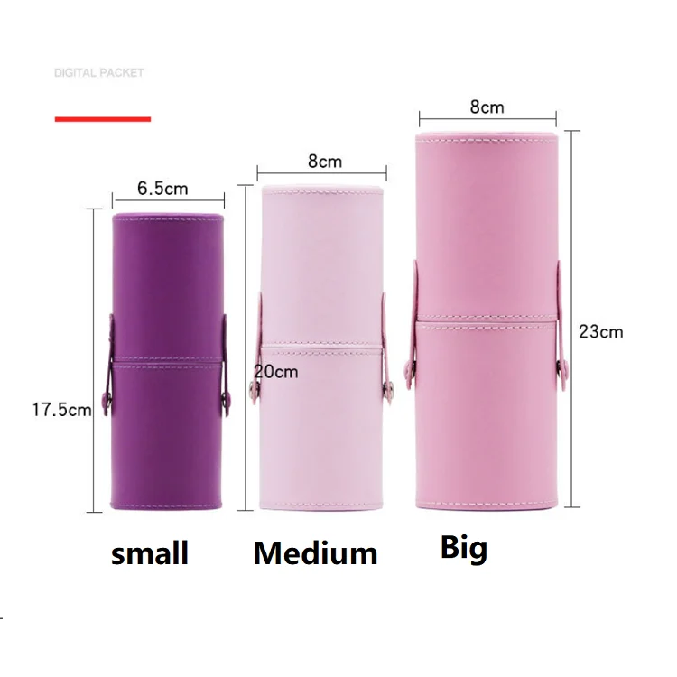 

Custom Travel size cosmetic makeup brush holder case