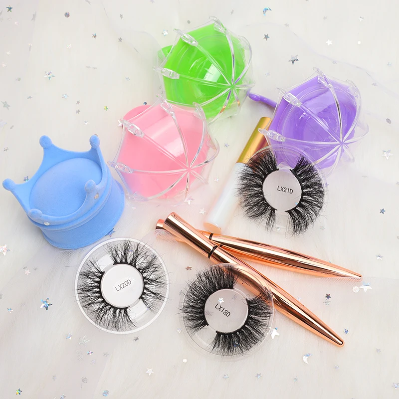 

Create your own brand 25mm false lashes 3d eyelashes private label custom mink eyelash packaging box, Black
