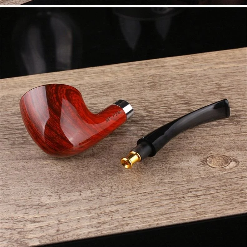 

Wood High Quality Detachable Practical Convenient Smoking Pipe, Red