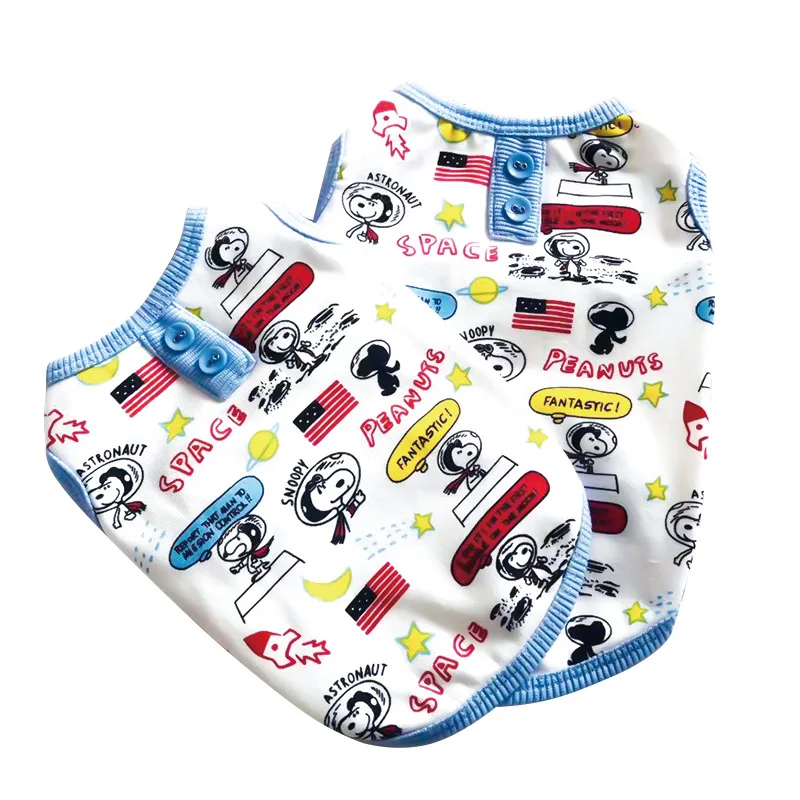 

2021 new hot sale popular summer pet clothes dog clothes printed cartoon pet vest