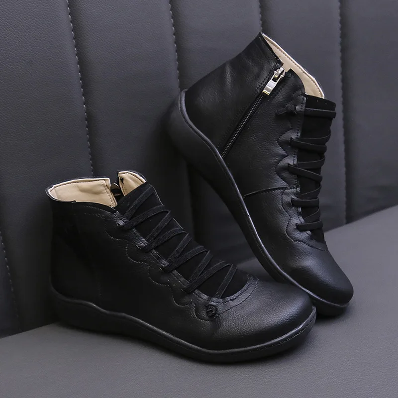 

Autumn and winter new women's boots zipper short boots wild couple shoes, Luxury