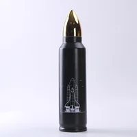 

Feiyou custom logo 350ml 500ml 1000ml stainless steel vacuum flask bullet shaped thermos bullet water bottle
