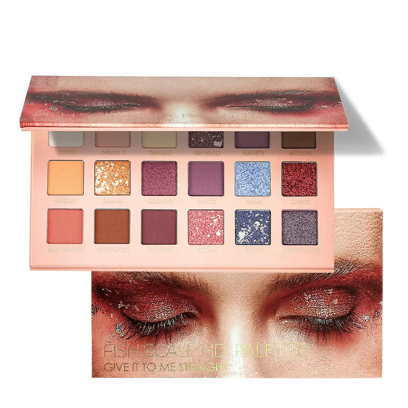 

Cosmetic wholesale toning matte pearl light bright eye shadow plate eye shadow powder