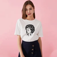 

New Arrival Confident Smart Powerful T Shirt Women 100% Cotton Feminist T-Shirt Graphic Tee Human Rights Summer Plus Size Clothe