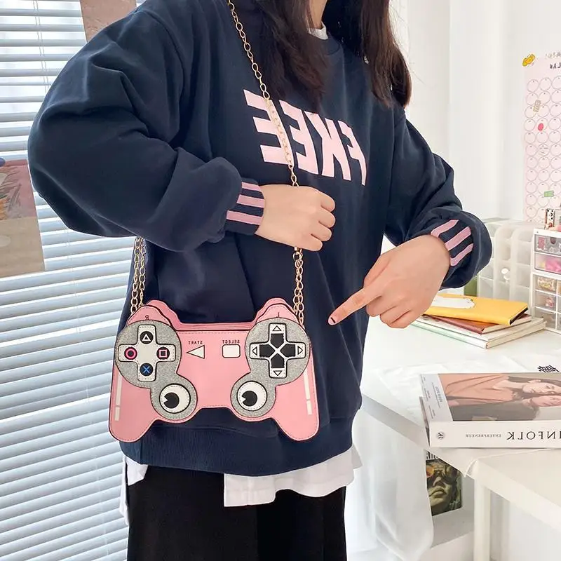 

2021 Creative Personality Game Controller Shape Luxury Messenger Bags Fashion Purse Crossbody Handbags Women Purses, 3 colors