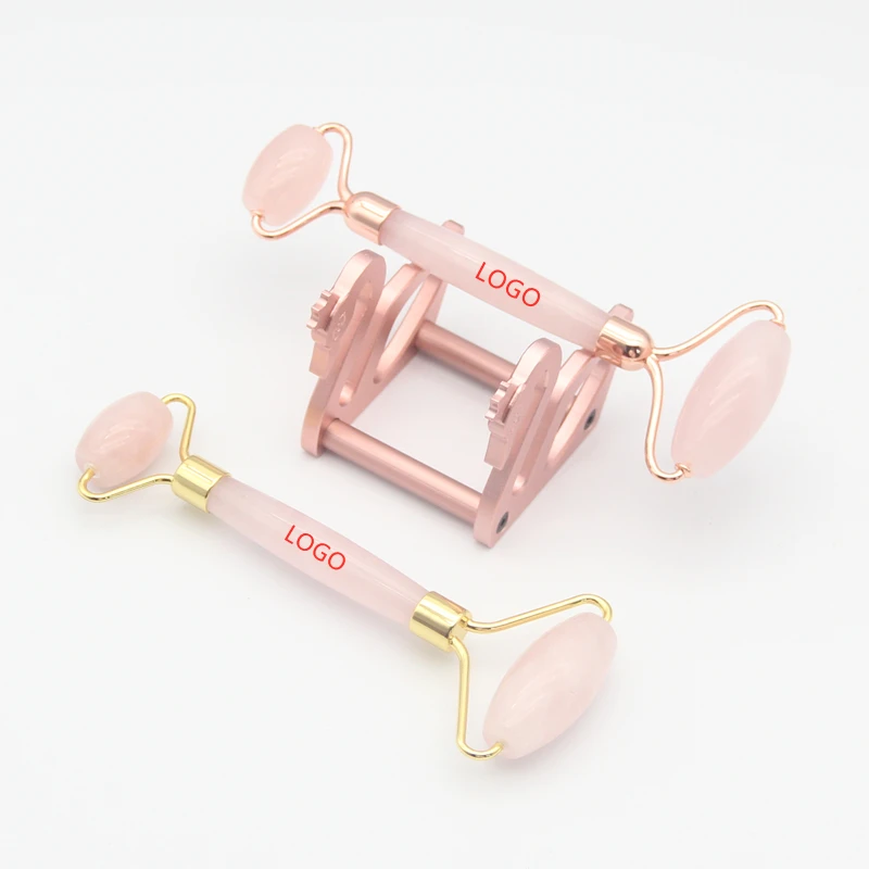 

Hot selling jade masajeador facial face massager rose quartz flawless contour facial roller