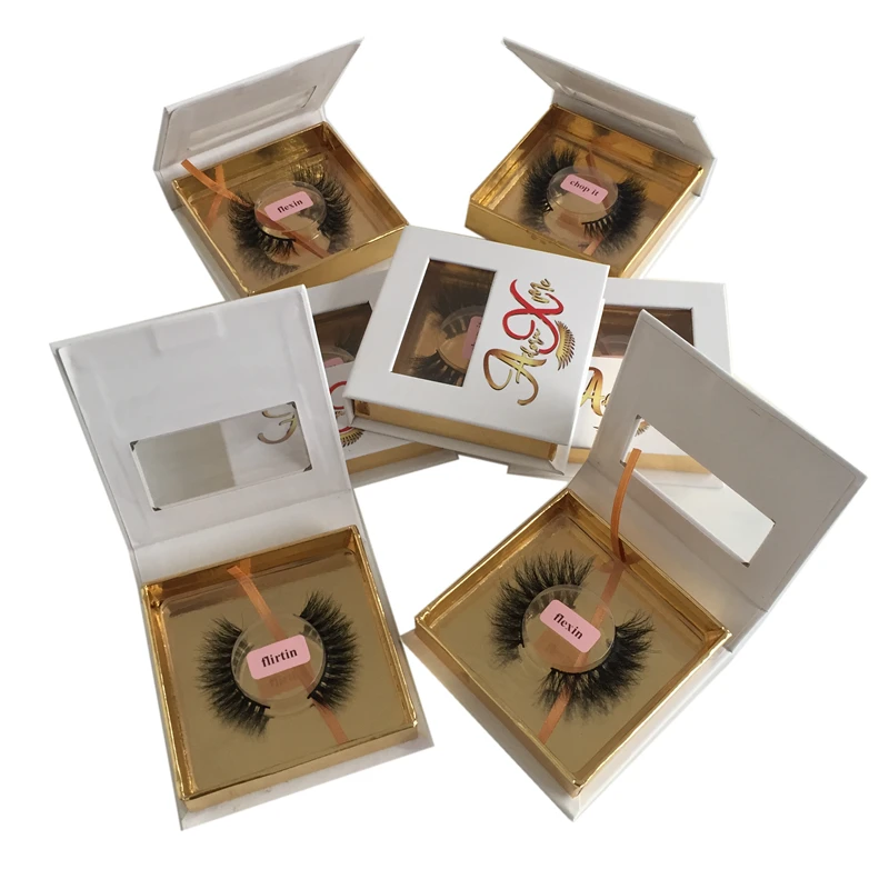 

customized logo eyelash box mink eyelashes 25mm custom lash box wholesale real mink lash 20mm