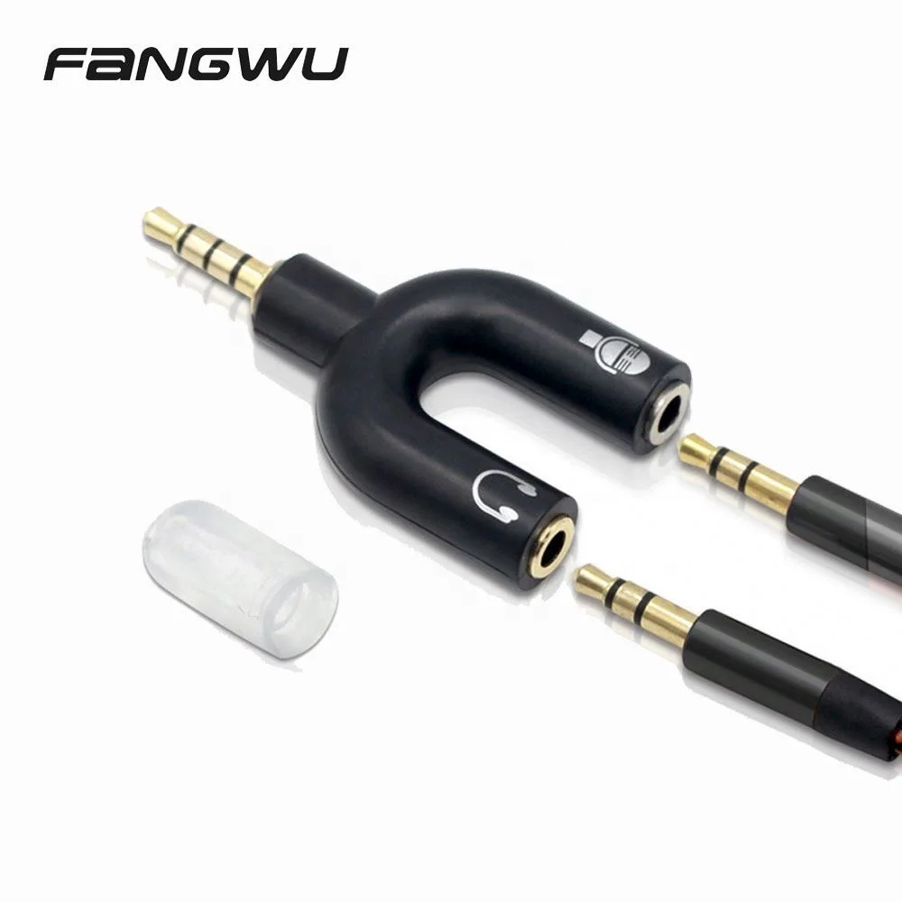 

Professional 3.5mm Adaptor Earphone Splitter, Black white red etc