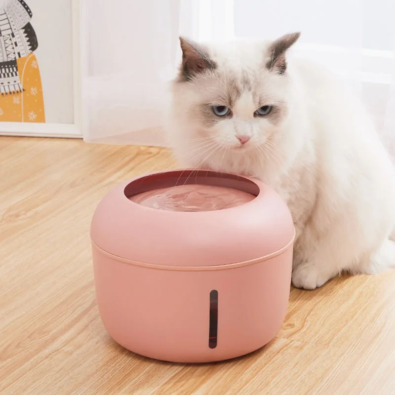 

Portable pet water fountain for cat dog smart drinking water dispenser bottle, Pink, white, mint green