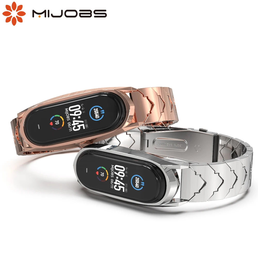 

Mi Band 6 5 4 3 unseix more colors Stainless Steel bands