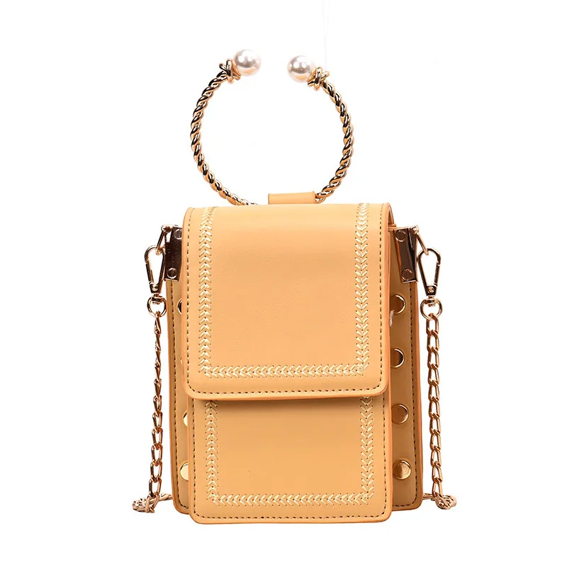 

bracelet handle phone crossbody bag box shape fashion bags hand bags women