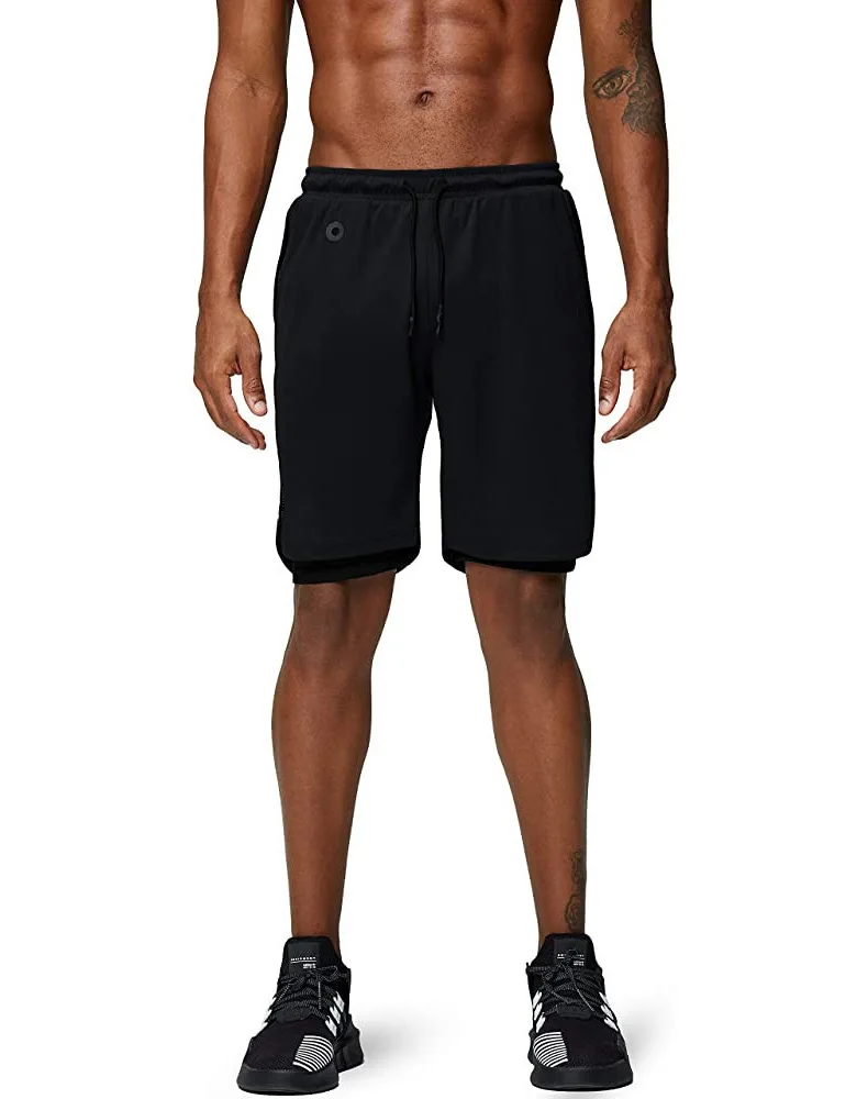 

Mens Gym Workout Shorts Men Jogger Double Layer Training Slim Men Fitness Shorts, Picture