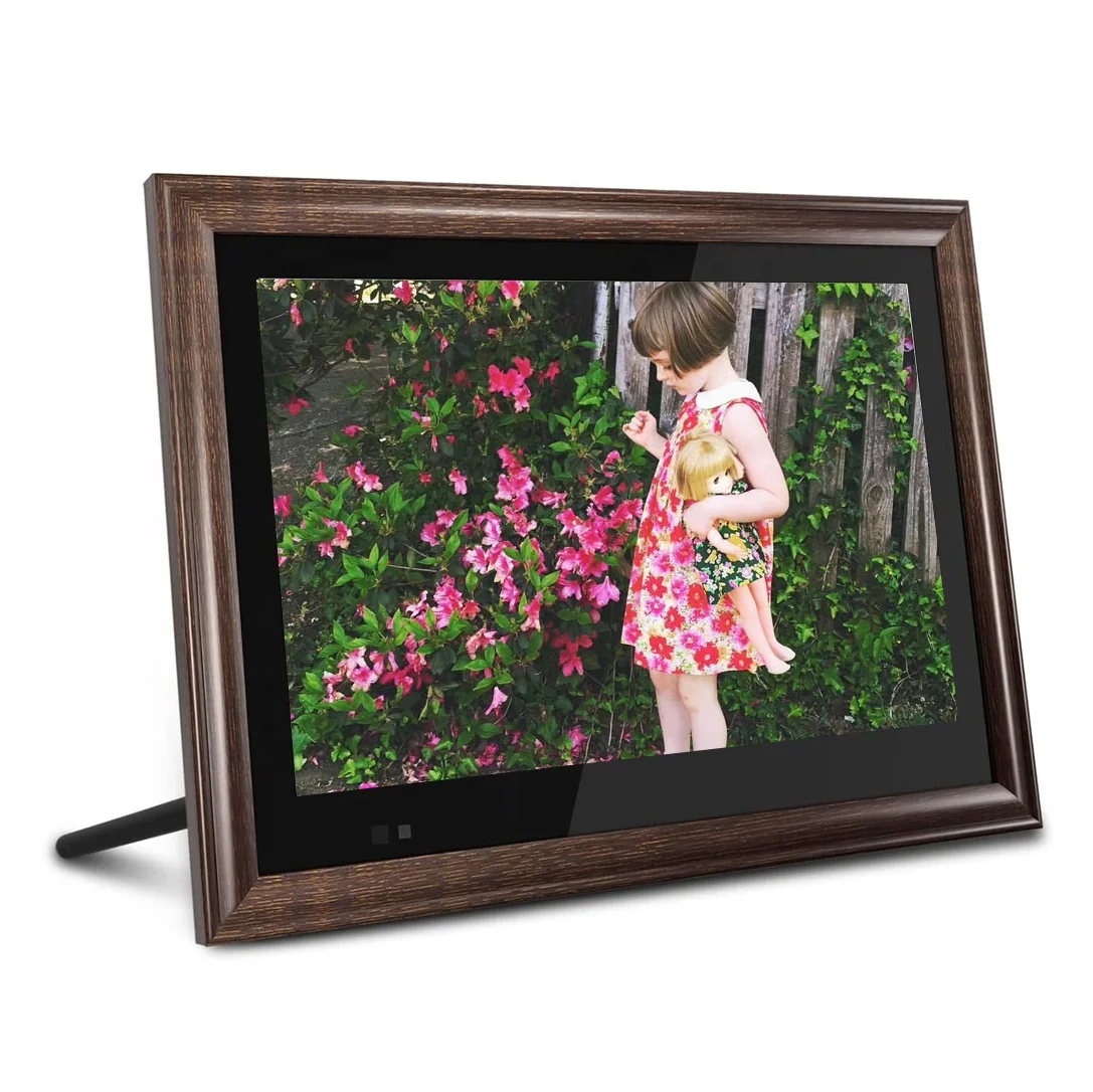 

8GB Aimor App 13.3 in Wifi Download Free Mp3 Mp4 Remotely Control Wifi Wall Mount Digital Photo Frame, Brown