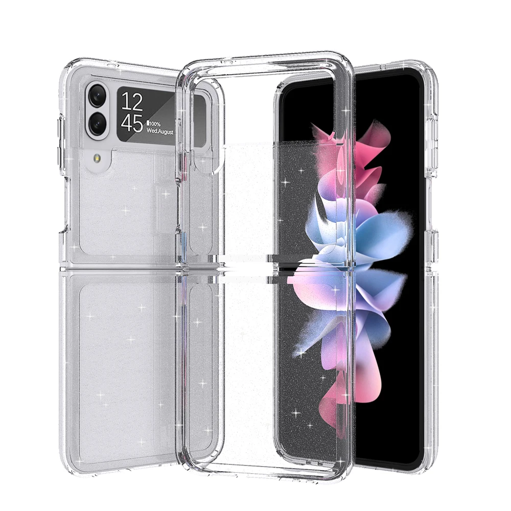 

Clear Mobile Cover TPU PC Phone Case For Galaxy Z Flip 4 5G Wholesale Anti Yellow TPU PC Cover Case For Samsung Galaxy Z Flip 4