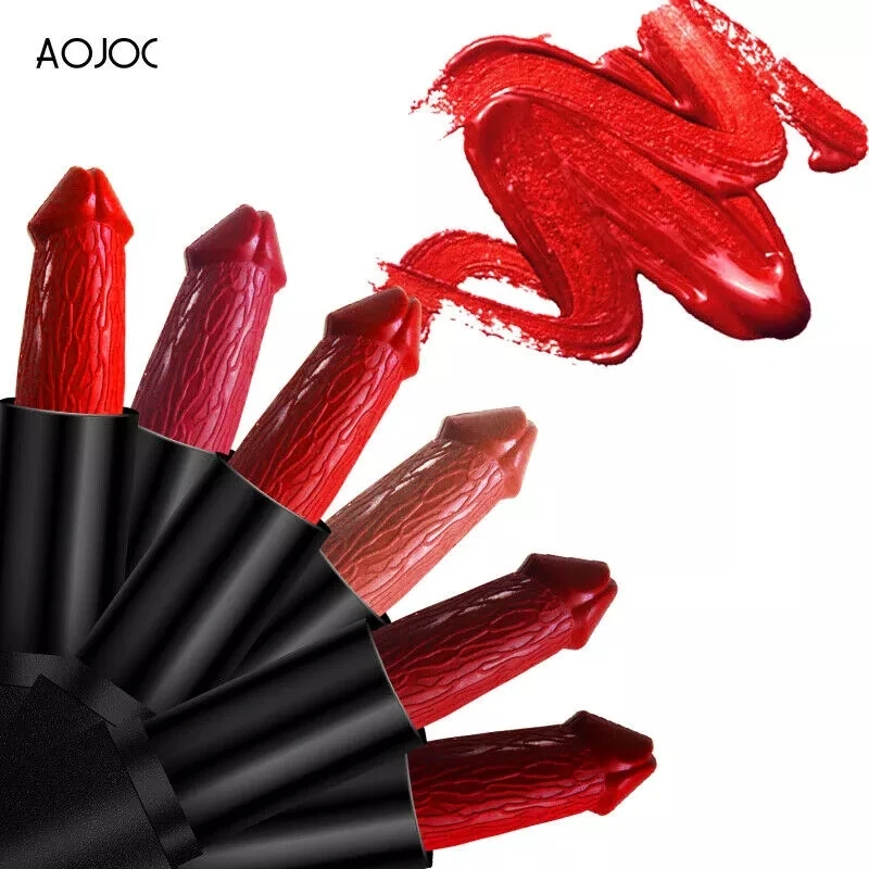 

20 Colors Penis Shape Lipsticks Mushroom Long Lasting Waterproof Sexy Matte Lip Stick Moisturizer Makeup Pigment Cosmetics