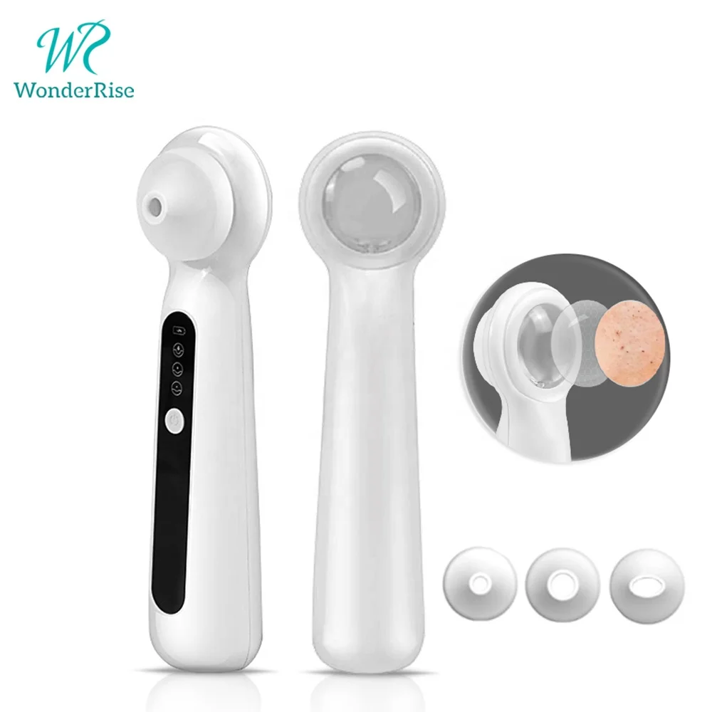 

Electric Visible Acne Pimple Blackhead Remover Vacuum Pore Cleaner Portable Magnifier Visual Blackhead Remover, White