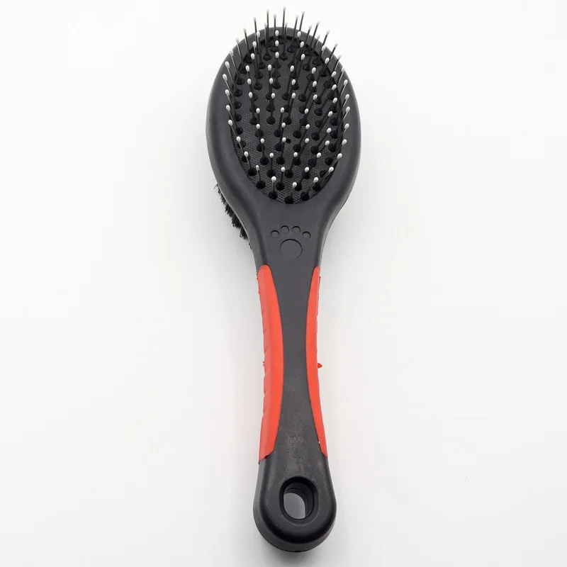

2 in 1Double side Pet Cat dog Hair Remover Grooming Shedding brush comb For Animal washing and Massage, Black