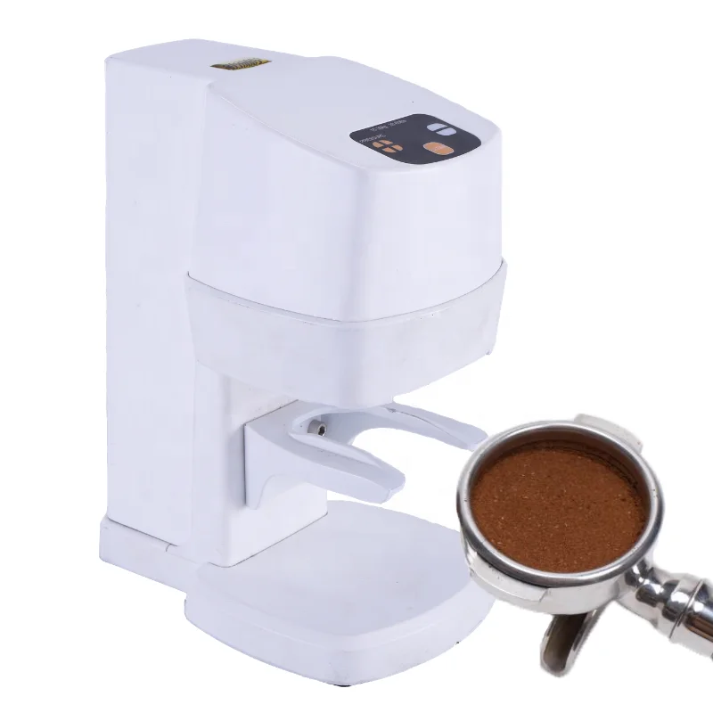 

Espresso coffee machine 58mm tamper coffee press automatic coffee powder press machine, Black/white