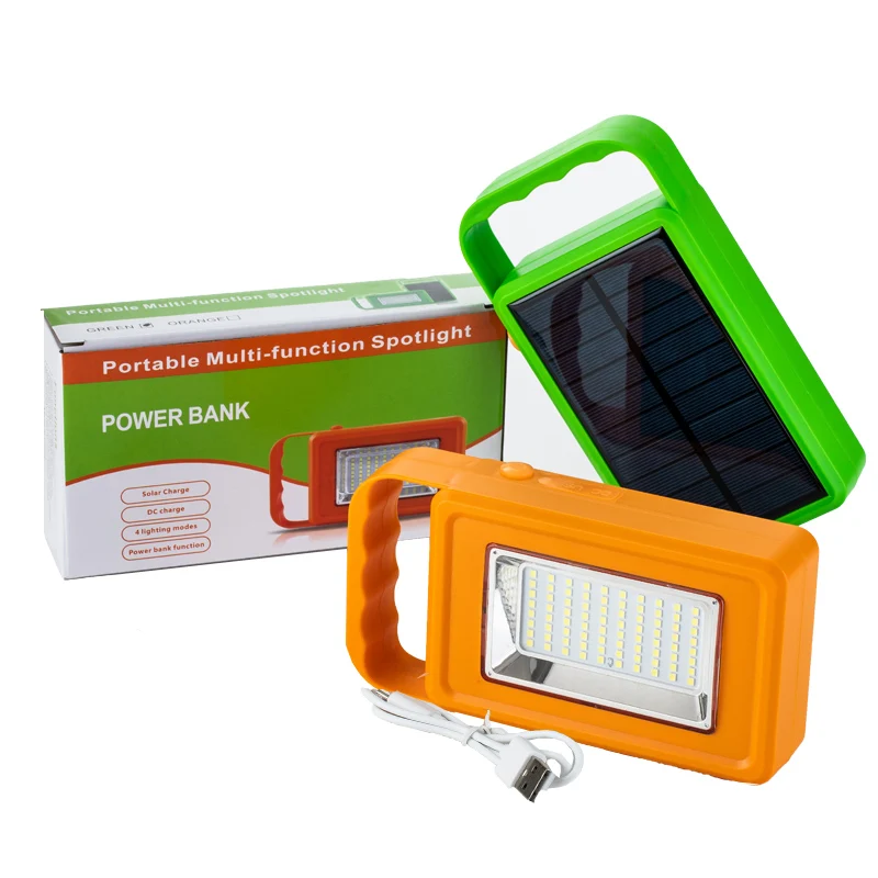 

Camping Solar panel led lamp USB Flash Light Ports emergency hand phone charger Mobile charger Solar power bank for home