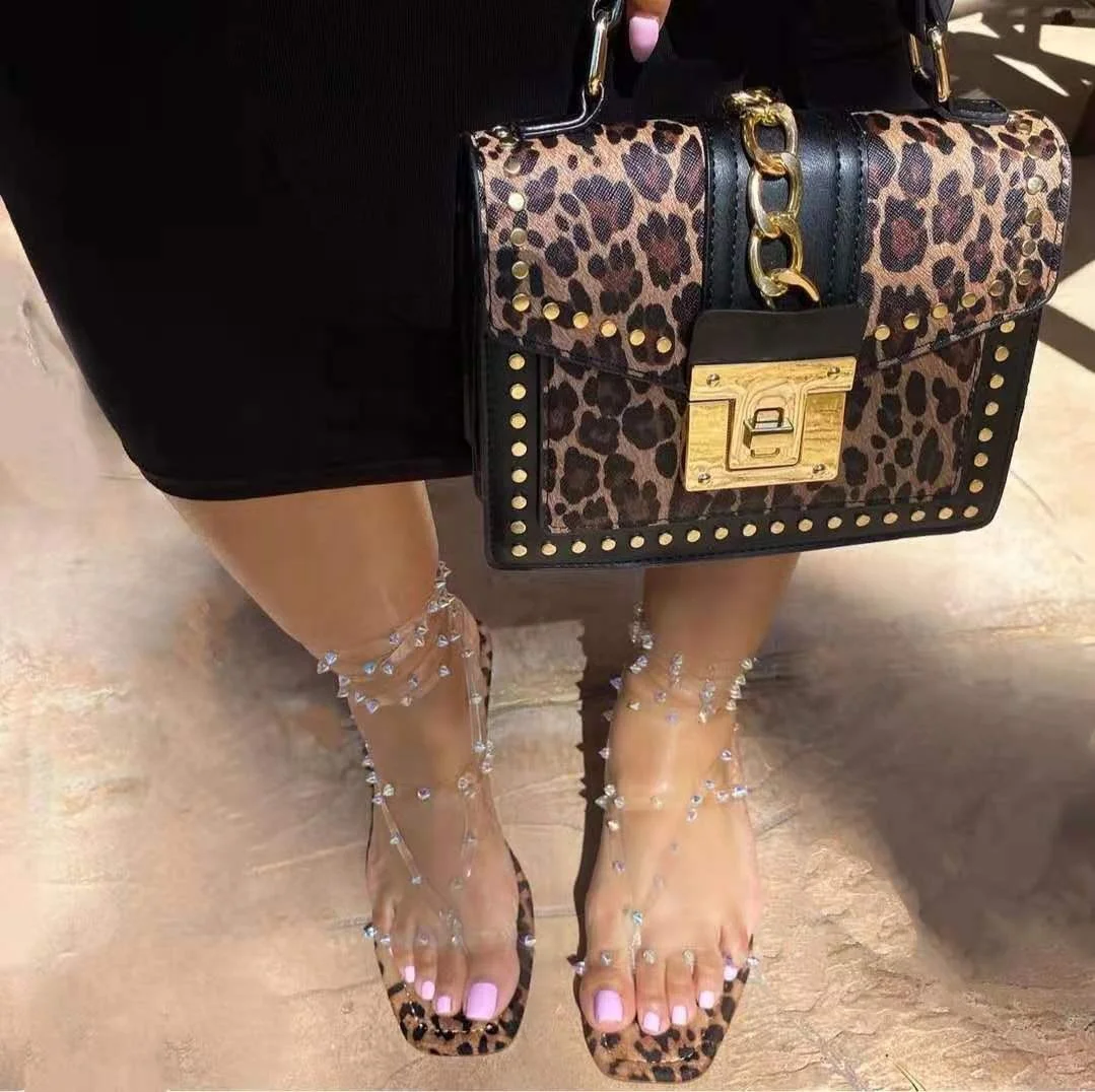 

2021 Women Summer Shoes Flat Casual Foot Wear Bandana Bling Slides Sandal