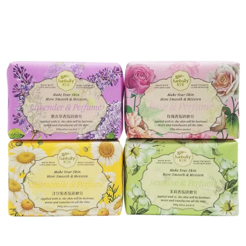 

200g Wholesale Factory essential oil skin whitening bath and hand paper soap, Oem