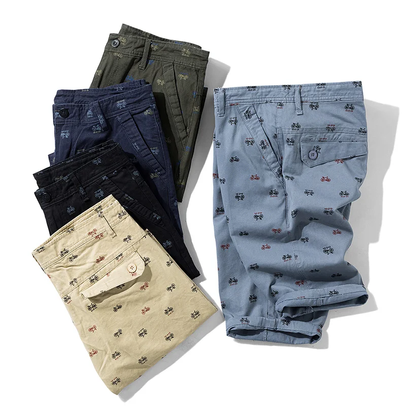 

Summer Fashion Embroidery 3/4 men causal pants cargo short, Custom color
