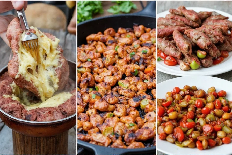 Side-by-side image of dry rub ingredients and wet marinade components