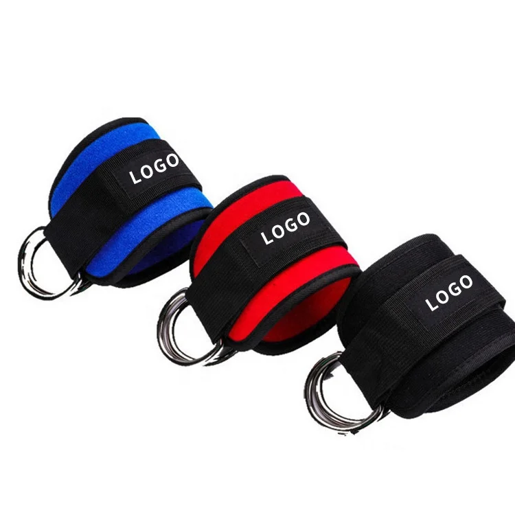 

Fitness Double Ring Adjustable Neoprene Sport Ankle Straps