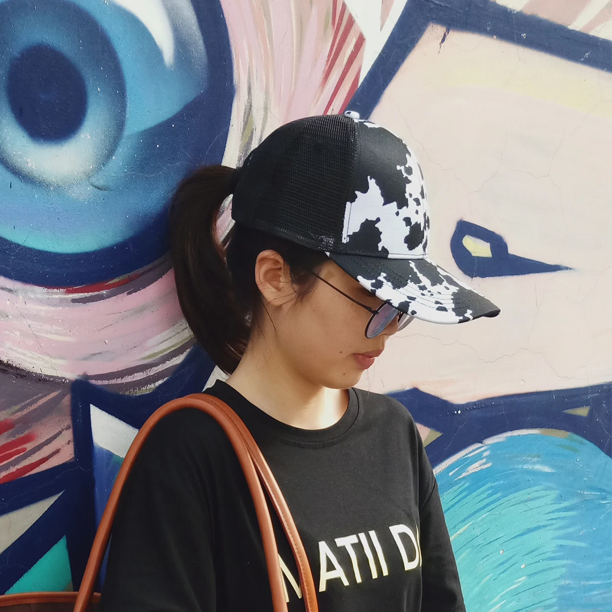 

Leopard Tie Dye Sunflower Muliti Wholesale Canvas Pony Tail Hat Summer Women Baseball Caps Ponytail Mesh Hats D1061116