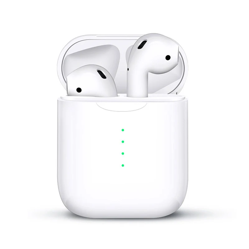 

4 Led light high quality wireless earbuds wireless charging oem logo brand headphone deep bass earphone