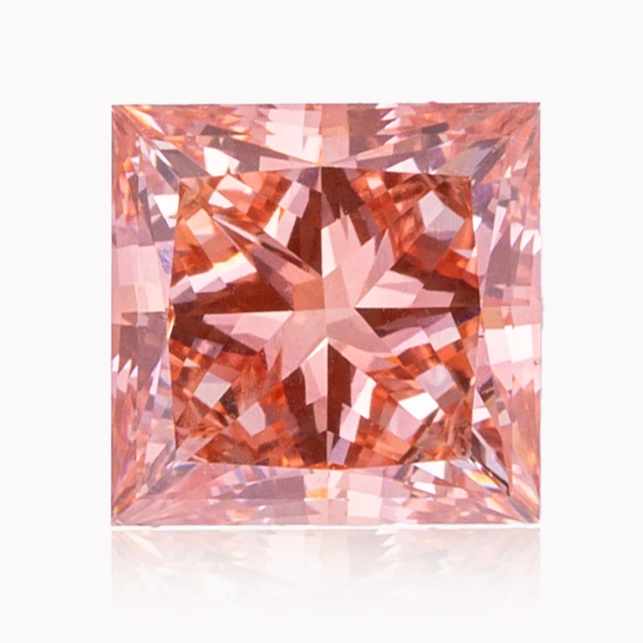 

Princess Fancy Pink Diamods CVD Lab Grown Diamonds