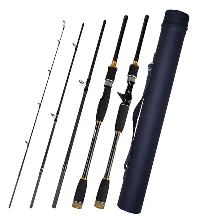 

1.8/2.1/2.4/2.7/3m medium action pesca spinning olta carbon saltwater 4 section fishing rod