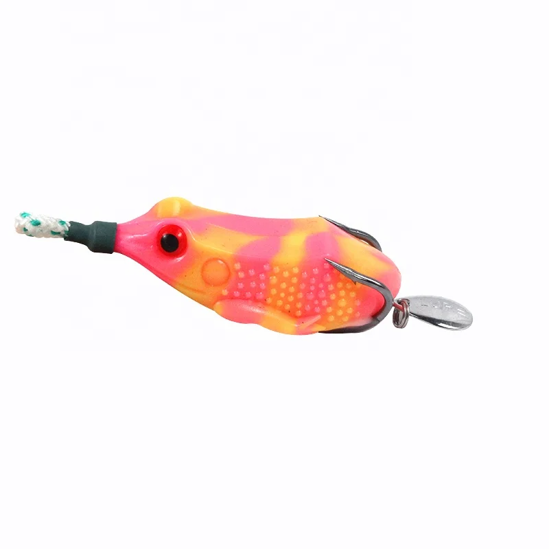 

Wholesale in stock outdoor fishing frog six-color silicone material bait black frog bait fishing bait soft frog, 6 colors