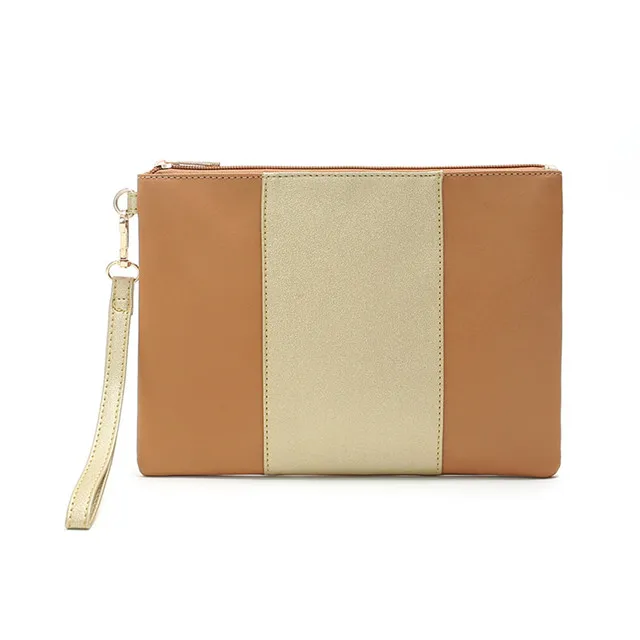 

Promotional Custom Logo High Quality And Inexpensive Monogrammed Leather Wristlet Simple And Generous Hand Bags, Black,rose pink,blue,dark blue,khaki,pink,sky bule,