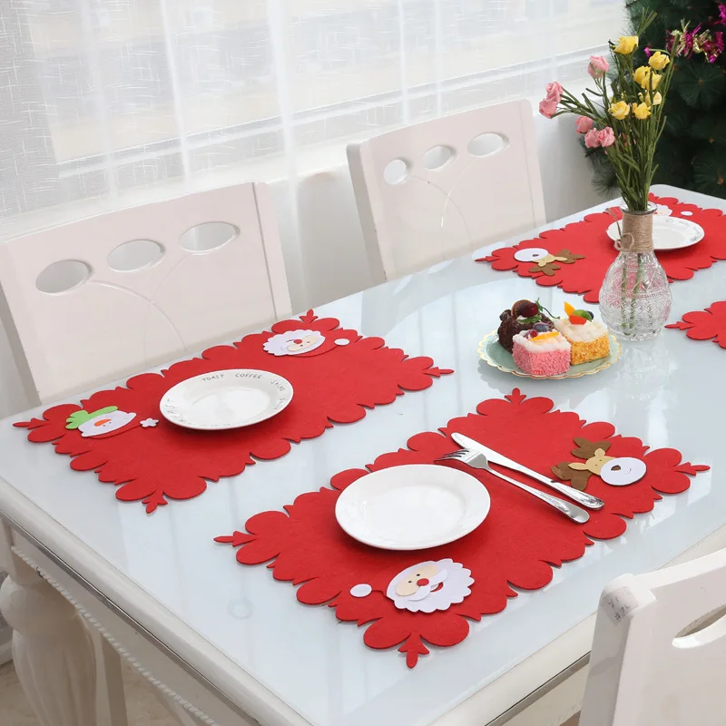

QY Santa Claus table mat table decoration, Picture