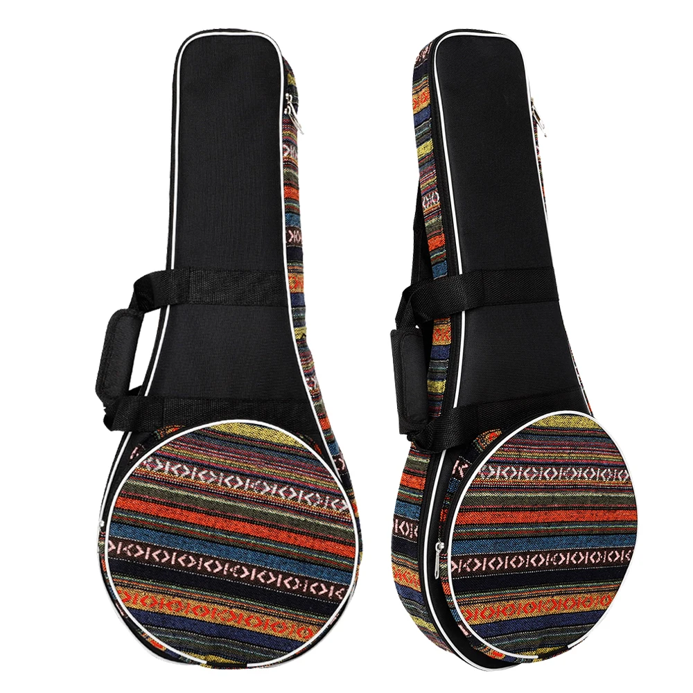 

New design Indian Bohemia national style instrument bag Oxford cloth knitted mandolin gig bag