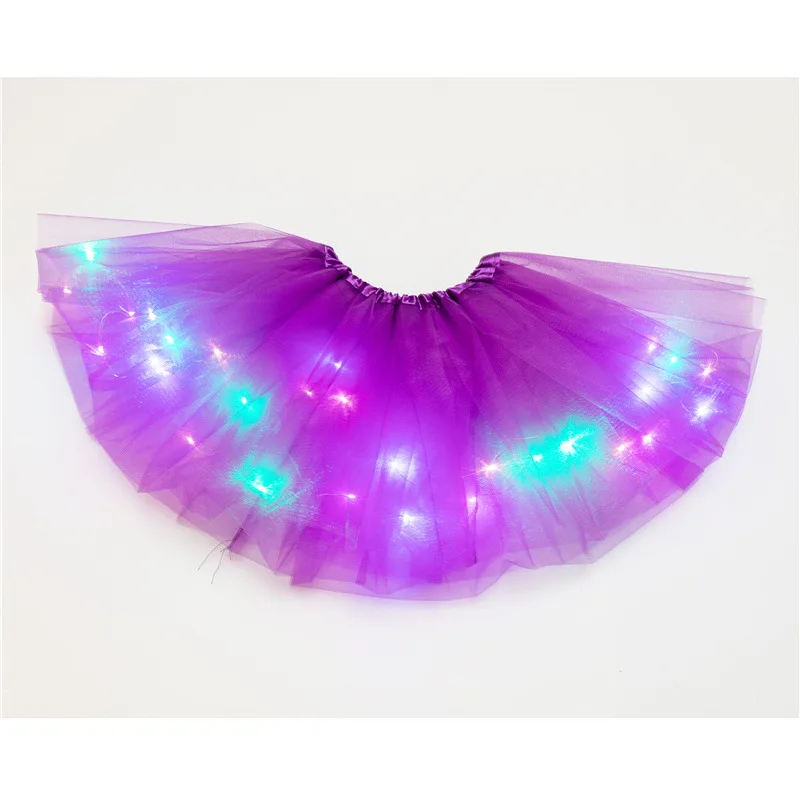 

Kids and adult women Tutu Skirt Glitter Clothes Tutu Skirt Princess ball gown Tulle Dancewear led Light Ballet Party miniskirt