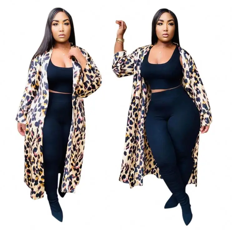 

2020 Winter Woman Tops Fashionable Best Seller Leopard Coat Blouse Tops Winter Coats Womens Long Coats