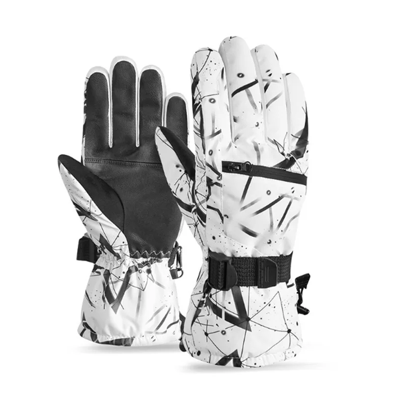

Hot sale adjustable warm ski gloves waterproof snowboard sport gloves outdoor