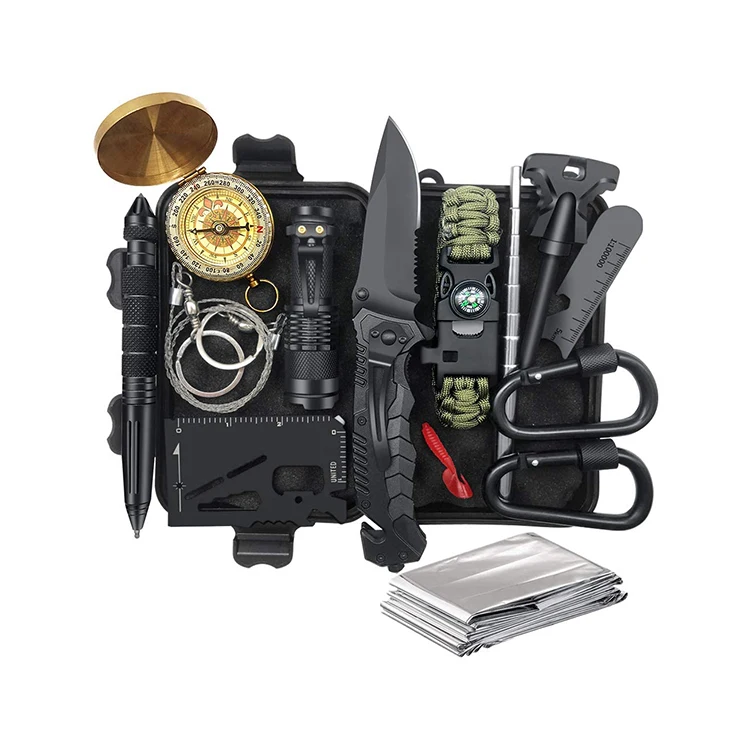 

Ultimate Emergency Pouch Holster AXE kit Outdoor Survival Kit, Multi-colors