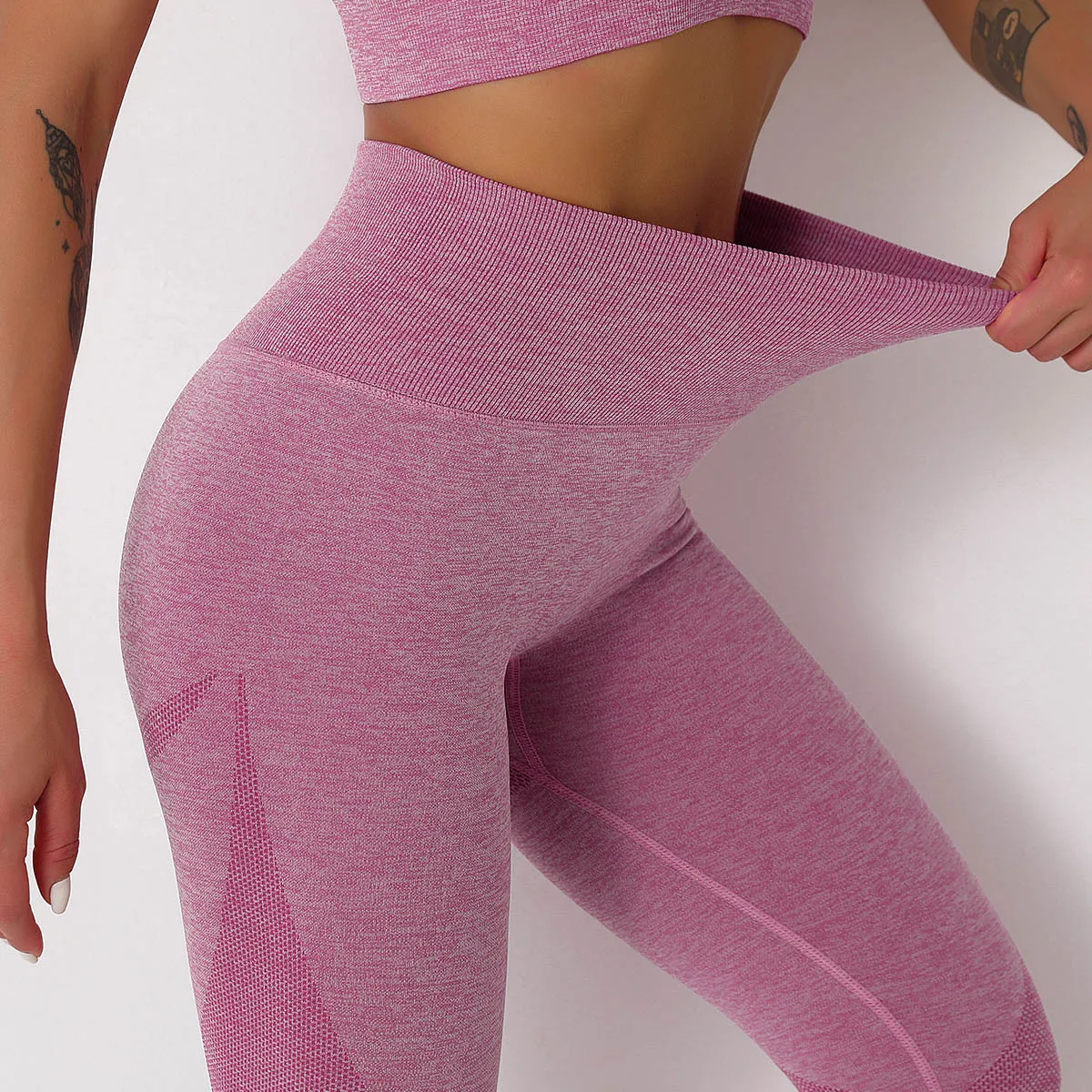

BBLXF9194 Knitted peach buttocks moisture wicking yoga pants sports fitness Leggings