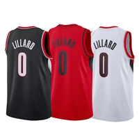 

Men's Damian Lillard Jersey Embroidery Basketball Uniforms High Quality #0 Damian Lillard Basketball Jersey